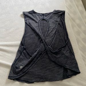 Cross back Lululemon crop top